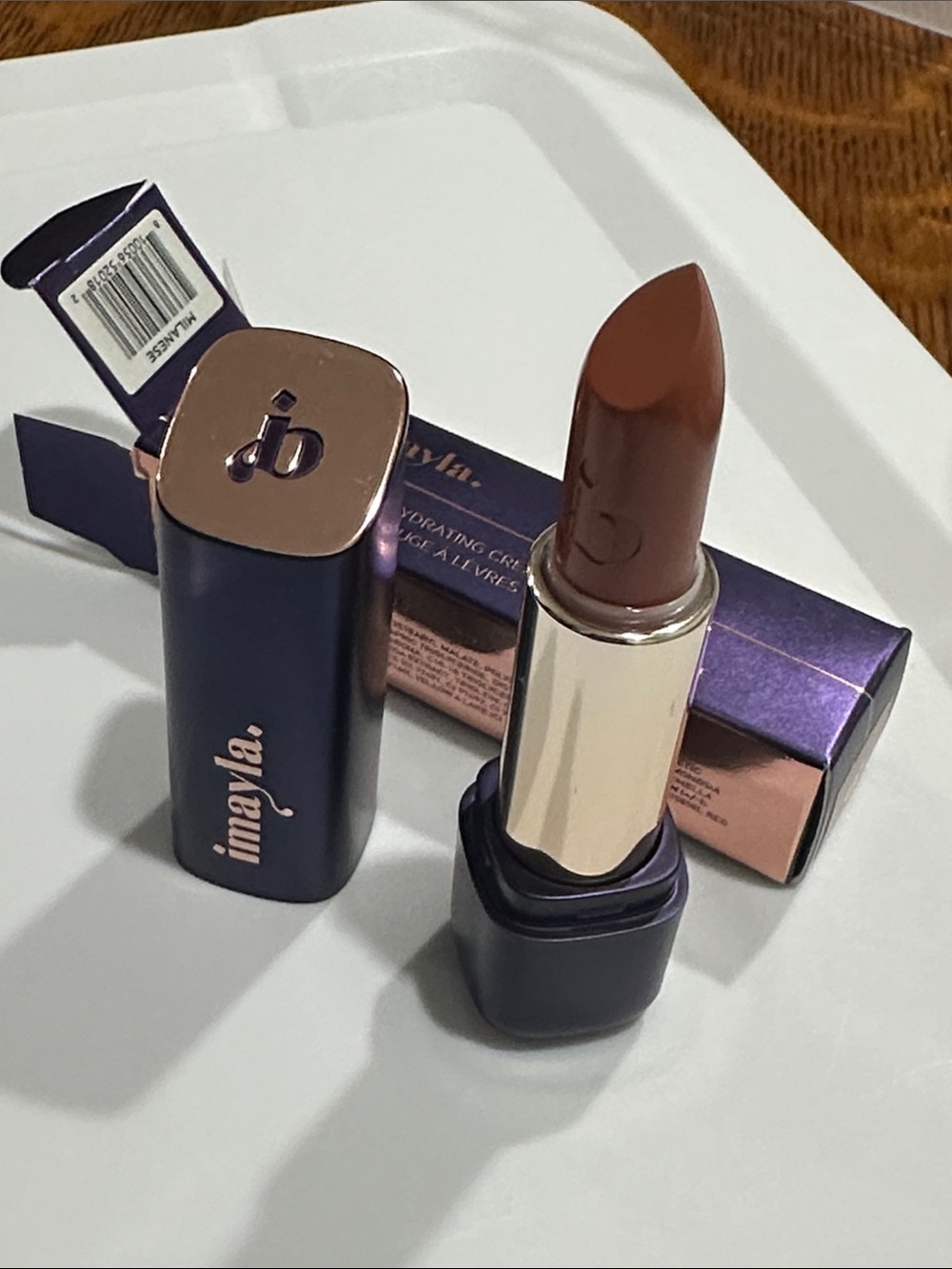 Imayla Hydrating Cream Lipstick — color Milanese -Warm Brown NWT